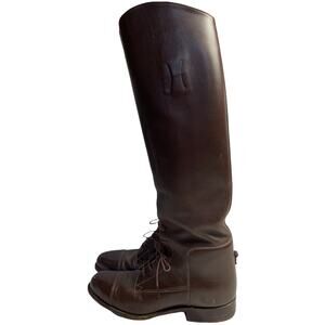 Vt 1970s Dehner Blucher Field Boots Brown Leather Custom Riding Equestrian 6-6.5